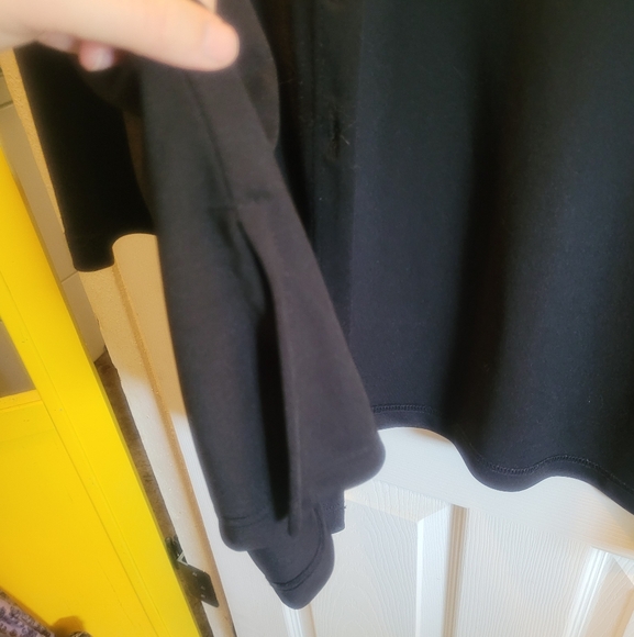 Vintage black shacket with heavy silver buttons - Picture 5 of 6